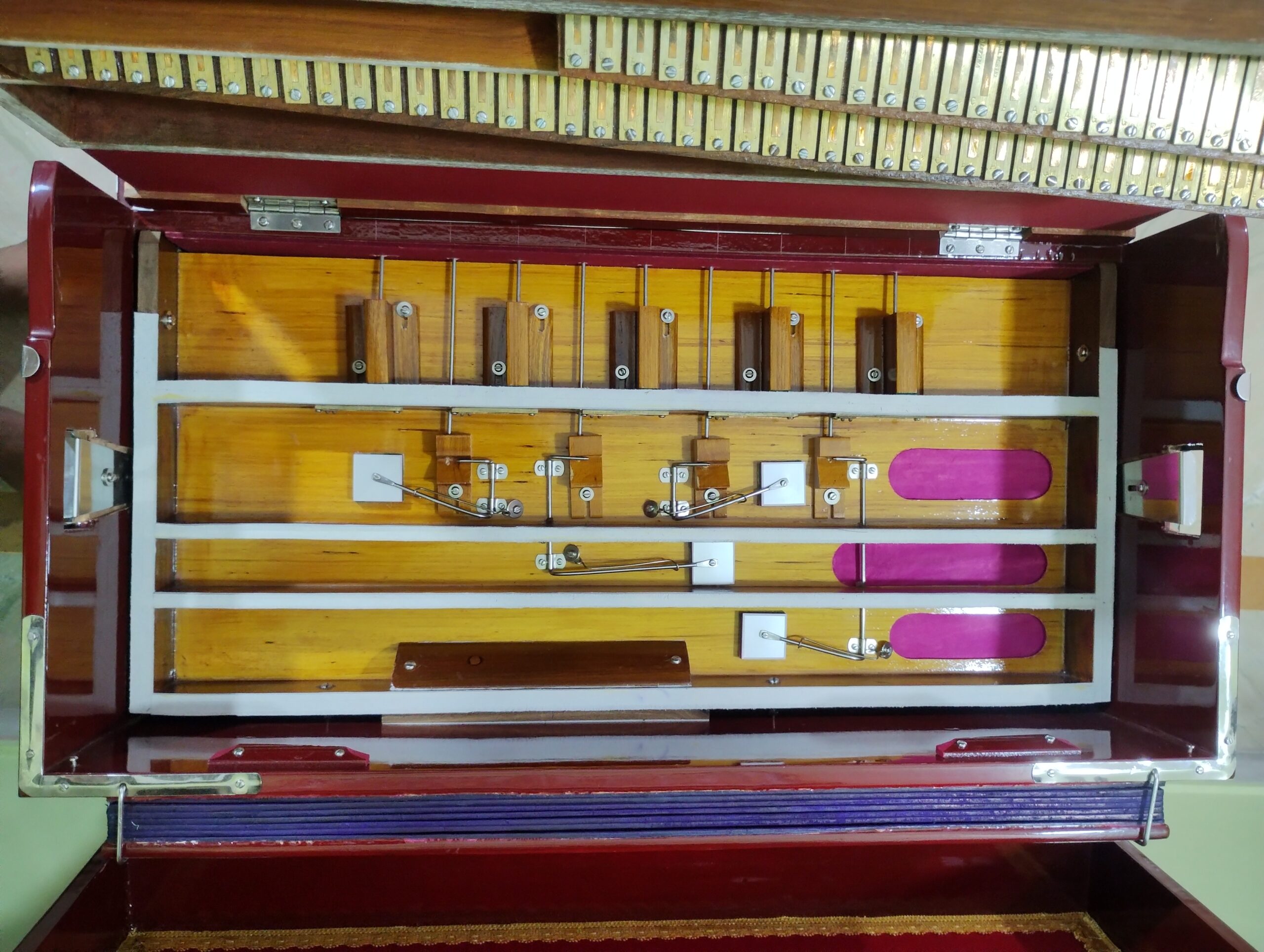 11 3 Line 9-Scale Changer Harmonium | Bass, Male & Female Reeds | 1 No. Palitana Reed Quality - Image 12